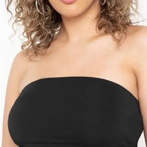 Eloquii Bandeau / Black Strapless Top 18